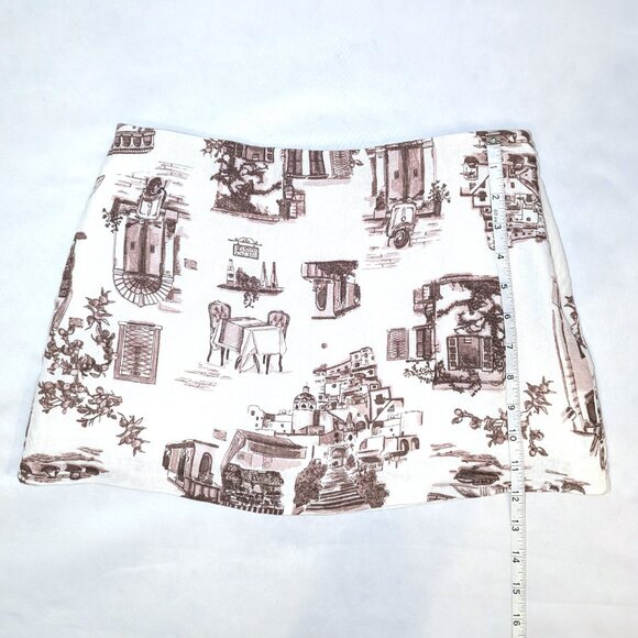 NWT Abercrombie & Fitch | "Scarlett" Linen Blend Mini Skort Mid Rise | Size XS - Picture 7 of 10